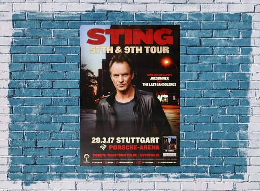 Sting - 57TH & 9TH , Stuttgart 2017 - Konzertplakat