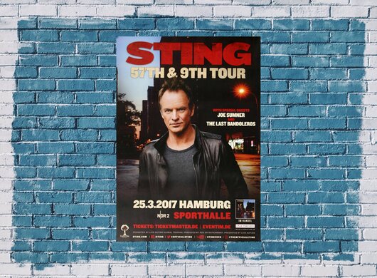 Sting - 57TH & 9TH , Hamburg 2017 - Konzertplakat