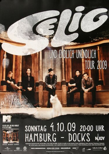 Selig - Endlich Unendlich , Hamburg 2009 - Konzertplakat
