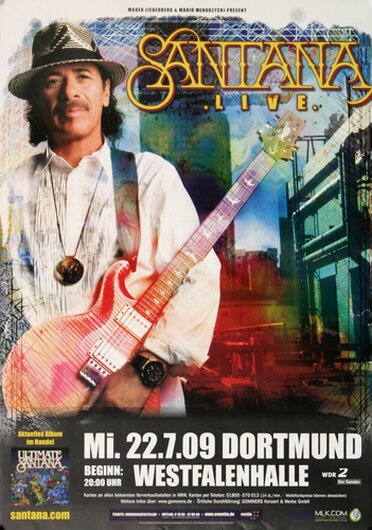 Santana - Ultimate Santana , Dortmund 2009 - Konzertplakat