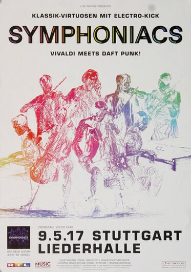 Symphoniacs - Vivaldi Daft Punk , Stuttgart 2017 - Konzertplakat