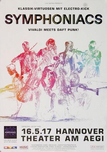 Symphoniacs - Vivaldi Daft Punk , Hannover 2017 - Konzertplakat