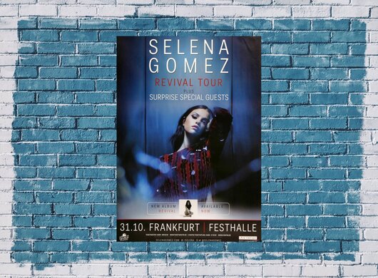 Selina Gomez - Revival Now, Frankfurt 2016 - Konzertplakat