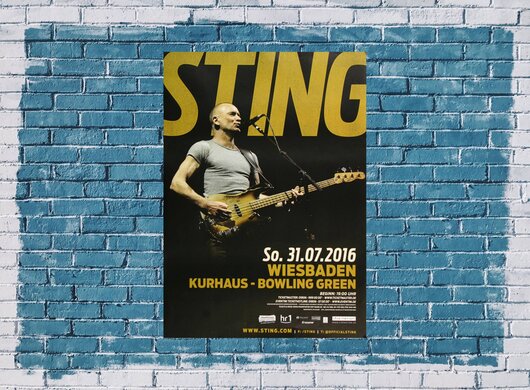 Sting - 57th & 9th , Wiesbaden 2016 - Konzertplakat
