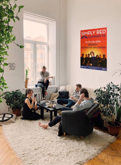 Simply Red - Summer , Dresden 2016 - Konzertplakat