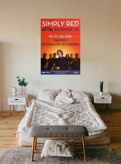 Simply Red - Summer , Dresden 2016 - Konzertplakat