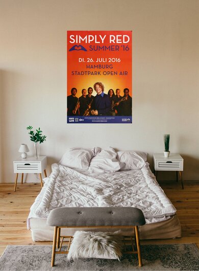 Simply Red - Summer , Hamburg 2016 - Konzertplakat