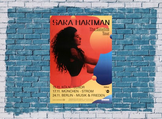 Sara Hartman - The Satellite, Tour 2016 - Konzertplakat