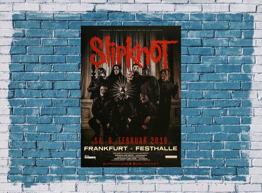 Slipknot - Gray Chapter , Frankfurt 2016 - Konzertplakat