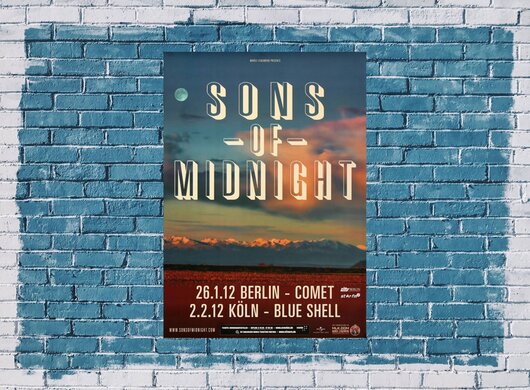Son Of Midnight - The Fire, Berlin & Köln 2012 - Konzertplakat
