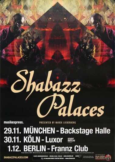 Shabazz Palaces - Lese Majesty, Tour 2011 - Konzertplakat