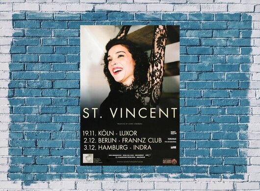 St.Vincent - Strange Mercy, Tour 2011 - Konzertplakat