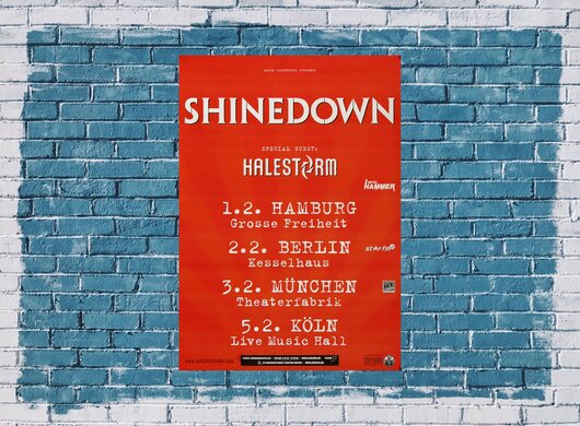Shinedown - Threat To Survival, Tour 2012 - Konzertplakat