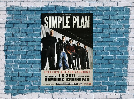 Simple Plan - Loser Of The Year, Hamburg 2011 - Konzertplakat