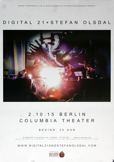 Placebo - Stefan Olsdal , Berlin 2015 - Konzertplakat