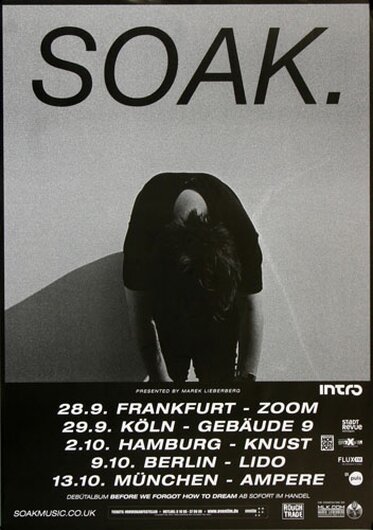 SOAK. - Sea Creatures, Tour 2015 - Konzertplakat