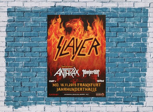 Slayer - Repentless , Frankfurt 2015 - Konzertplakat