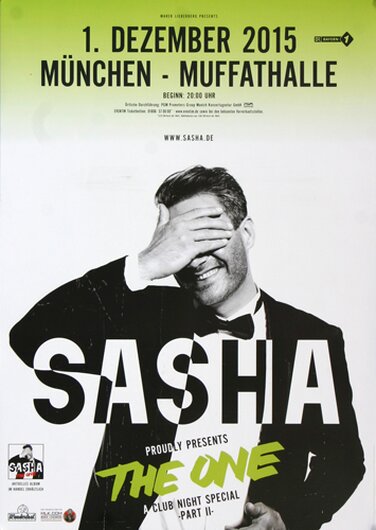 Sasha - The One , München 2015 - Konzertplakat