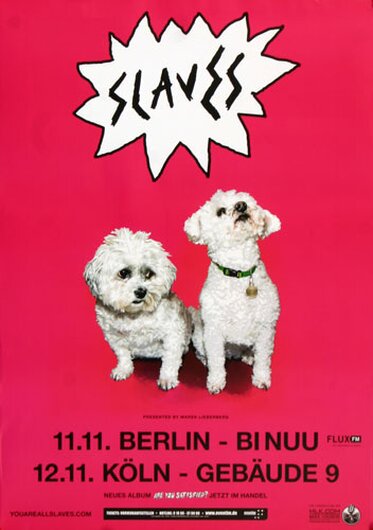 Slaves - Routine Breathing, Berlin & Köln 2015 - Konzertplakat
