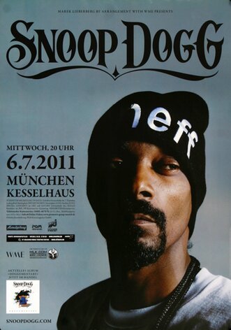 Snoop Dogg - The Big Bang, München 2011 - Konzertplakat