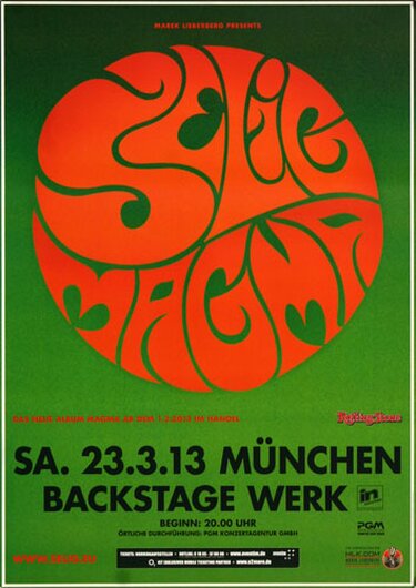 Selig - Magma , München 2013 - Konzertplakat