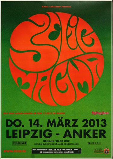 Selig - Magma , Leipzig 2013 - Konzertplakat