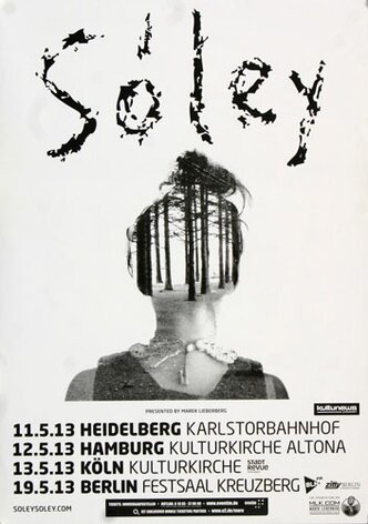 Sóley - Pretty Face, Tour 2013 - Konzertplakat