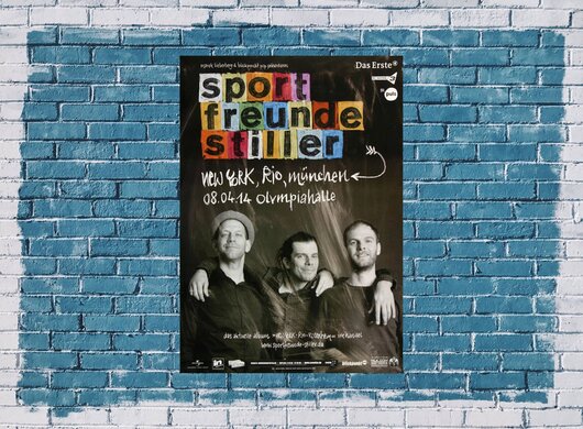 Sportfreunde Stiller - New York, Rio, , München 2014 - Konzertplakat