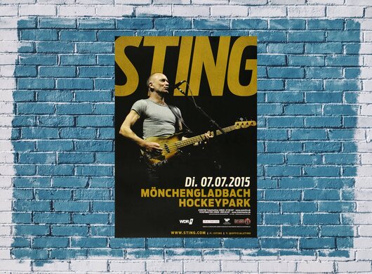 Sting - The Last Ship, Mönchengladbach 2015 - Konzertplakat