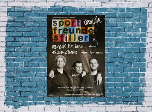 Sportfreunde Stiller - New York, Rio, , Berlin 2014 - Konzertplakat