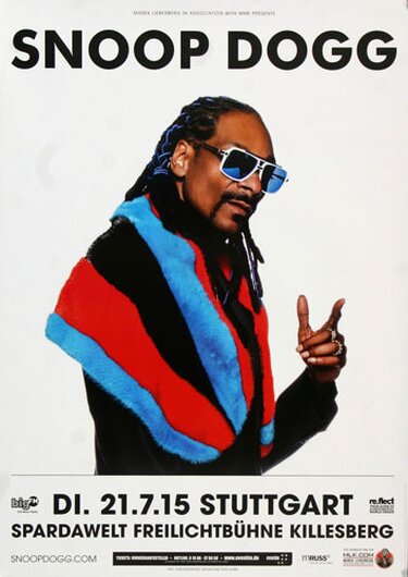 Snoop Dogg - Peaches n Creme, Stuttgart 2015 - Konzertplakat
