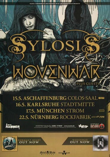 Sylosis - Dormant Heart , München 2015 - Konzertplakat