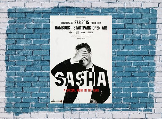 Sasha - The One , Hamburg 2015 - Konzertplakat