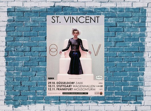St.Vincent - Rattlesnake, Tour 2014 - Konzertplakat
