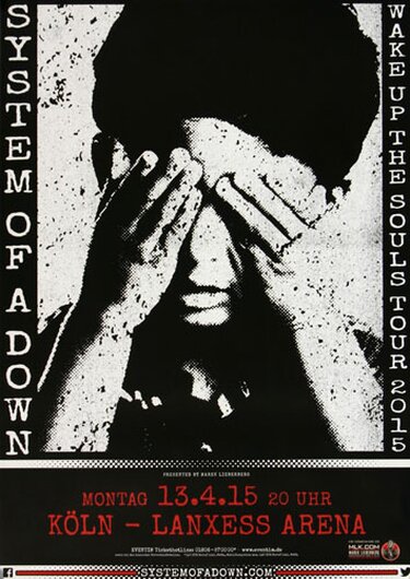 System Of A Down - Wake Up, Köln 2015 - Konzertplakat