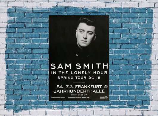 Sam Smith - Lonely Hour , Frankfurt 2015 - Konzertplakat