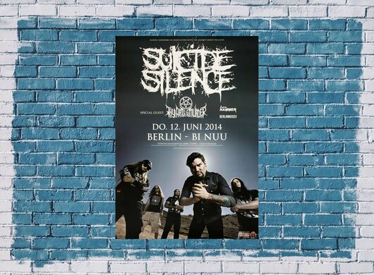 Suicide Silence - Dont Die, Berlin 2014 - Konzertplakat