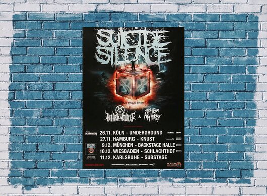 Suicide Silence - You Cant Stop Me, Tour 2014 - Konzertplakat