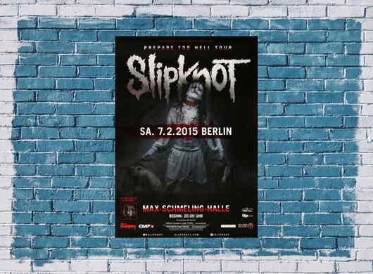 Slipknot - Prepare For Hell , Berlin 2015 - Konzertplakat