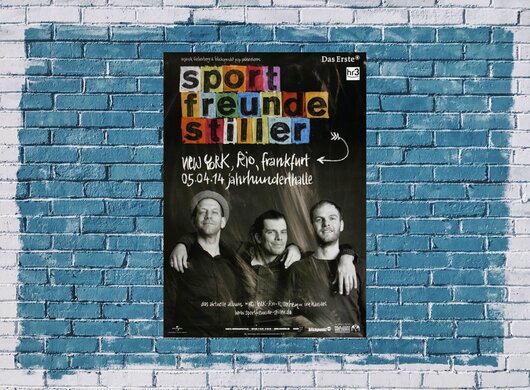 Sportfreunde Stiller - New York, Rio, , Frankfurt 2014 - Konzertplakat
