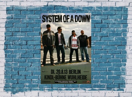 System Of A Down - Hypnotize, Berlin 2013 - Konzertplakat