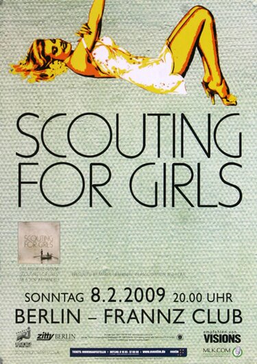 Scouting for Girls - Famous, Berlin 2009 - Konzertplakat