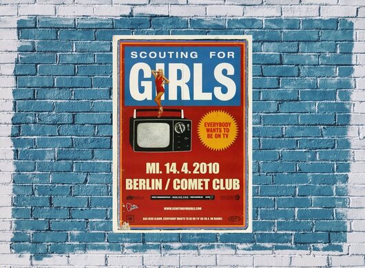Scouting for Girls - To Be On TV, Berlin 2010 - Konzertplakat