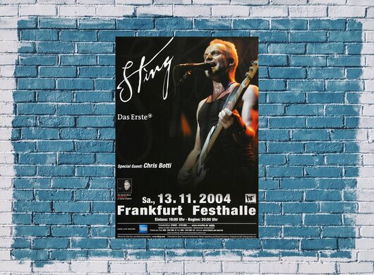 Sting - Live At Last, Frankfurt 2004 - Konzertplakat