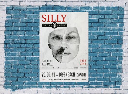 Silly - Kopf An Kopf, Frankfurt 2013 - Konzertplakat
