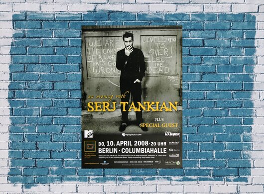Serj Tankian - Lonely Day, Berlin 2008 - Konzertplakat