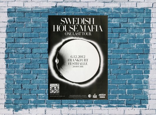 Swedish House Mafia - Black, Frankfurt 2012 - Konzertplakat