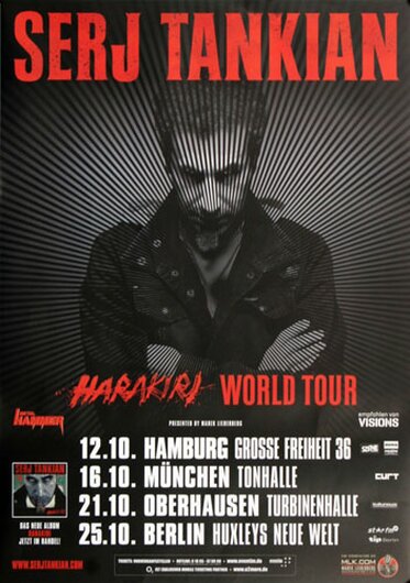 Serj Tankian - Figure It Out, Tour 2012 - Konzertplakat