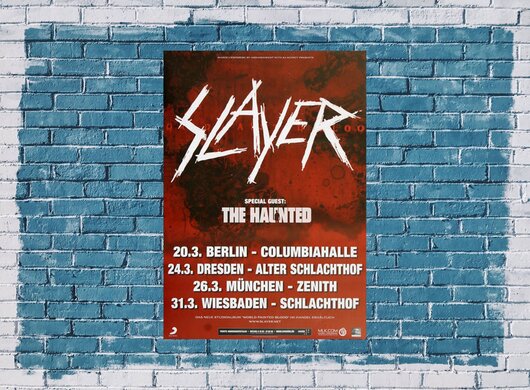 Slayer - Painted Blood , Berlin 2010 - Konzertplakat