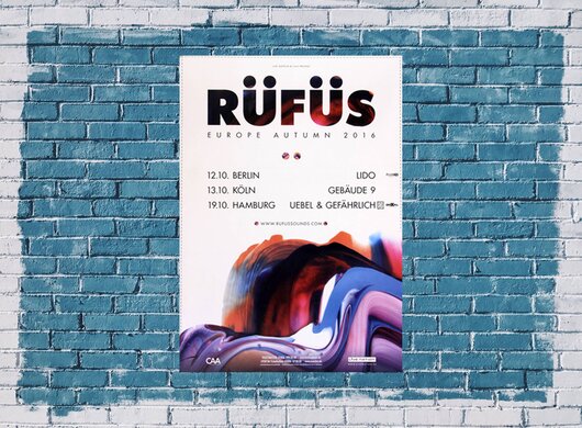 Rüfüs - Bloom, Tour 2016 - Konzertplakat